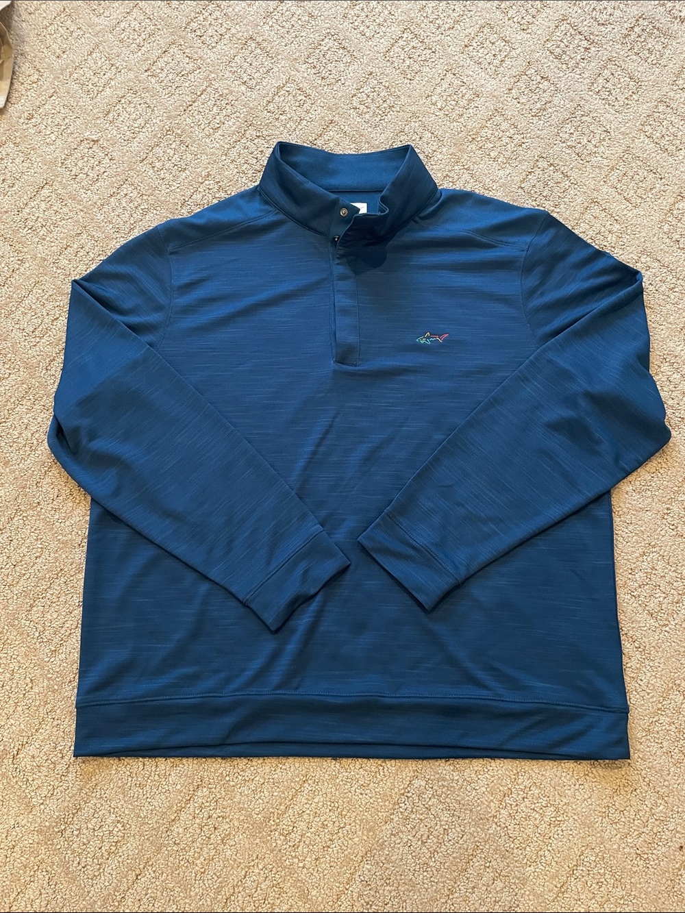 Greg Norman Collection Men's Navy Long-Sleeve Quarter-Zip Pullover